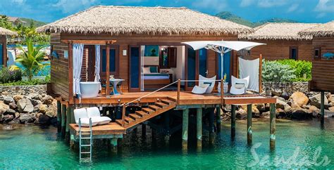 overwater bungalows caribbean family friendly.